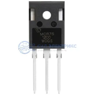 фото Низковольтный тиристор WCR75-1200, 1200 В, 75 А, корпус силовой модуль
