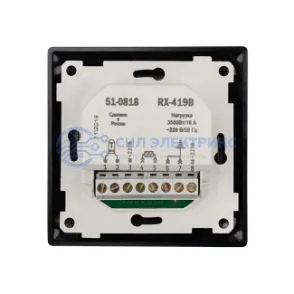 фото Терморегулятор сенсорный RX-419B черный (совместим с Legrand серии Valena) REXANT