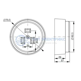 фото Розетка РШ для электрической плиты 40А 250В 2Р+РЕ Rexant