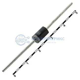 фото Диод 1.5KE51A (MIC), 1,5 кВ, 51 А, корпус DO-201AD