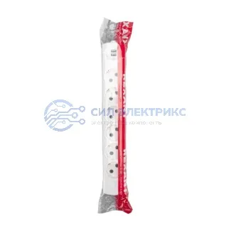 фото Колодка PREMIUM 6 гнезд, с/з, 2 USB, белый REXANT