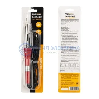 фото Паяльник долговечное жало, серия Classic, 40Вт, 230В, блистер PROconnect
