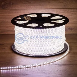 фото LED лента 220 В, 6x10.6 мм, IP67, SMD 3014, 120 LED/m, цвет свечения белый, 100 м