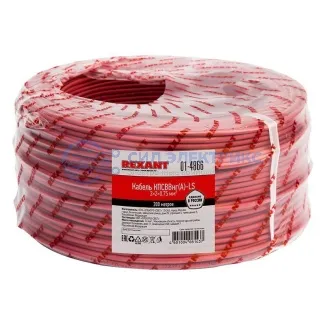 фото Кабель для пожарной сигнализации КПСВВнг(А)-LS 2x2x0,75мм², бухта 200м REXANT