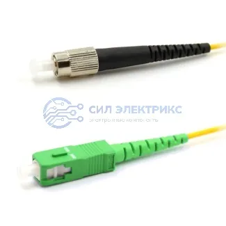 фото Патч-корд оптический переходной (SM), 9/125 (OS2), SC/APC-FC/UPC, (Simplex), LSZH, 20м REXANT