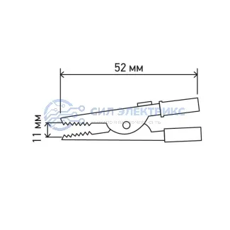 фото Зажим «крокодил» 5 А 52 мм REXANT
