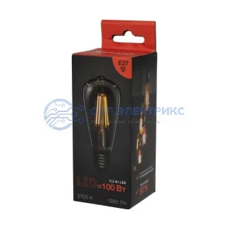 фото Лампа филаментная LOFT EDISON ST64 11,5Вт 1380Лм 2700K E27 прозрачная колба REXANT