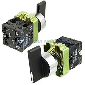 фото Переключатель поворотный, 3SA8-BJ53, 3 положения, 2NO с возвратом, 240 В, 3 А