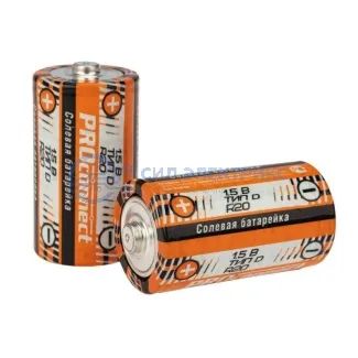 фото Батарейка солевая D/R20 1,5V 2шт. PROconnect