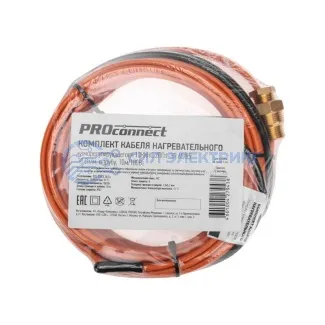 фото Кабель греющий саморегулирующийся 10 ККНС 2ЛПп-ЭЛ 65/85, в трубу, 10м/100Вт PROconnect