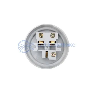 фото Розетка РШ для электрической плиты 32 А, 250 В, 2Р+РЕ (ОУ) белая REXANT