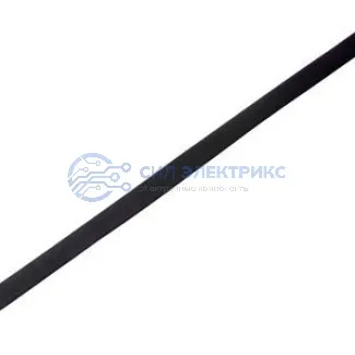 фото Трубка термоусаживаемая ТУТ 5,0/2,5мм, черная, упаковка 50 шт. по 1м, PROconnect