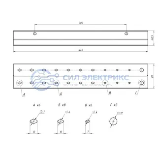 фото Держатель-органайзер для отверток двухуровневый, настенный, черный REXANT