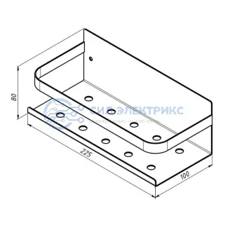 фото Кухонный органайзер, настенный, монтаж без сверления, белый REXANT