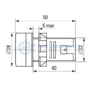 фото Матрица светодиодная AD22-230 В красная