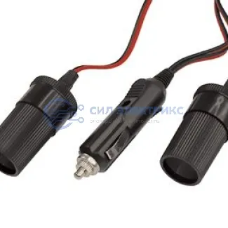 фото Разветвитель автоприкуривателя 2 гнезда шнур REXANT