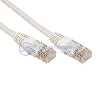 фото Патч-корд U/UTP REXANT категория 6A (10G), RJ45-RJ45, неэкранированный, 28AWG, LSZH, серый, 5 м
