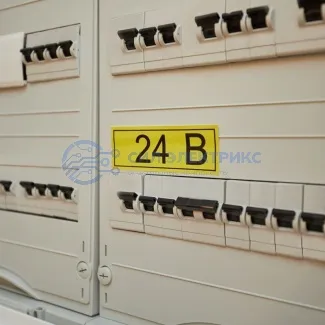 фото Наклейка знак электробезопасности «24 В» 35х100 мм REXANT (7 шт на листе)