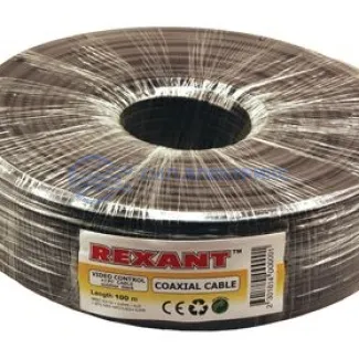 фото Кабель ККСВ-П+2х0,5 мм, 100 м, черный, REXANT