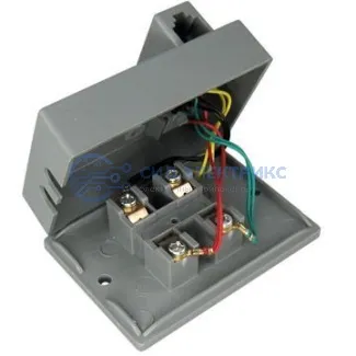 фото Розетка телефонная универсальная, серая REXANT