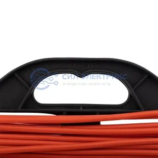 фото Удлинитель-шнур на рамке PROconnect ПВС 2х0.75, 30 м, б/з, 6 А, 1300 Вт, IP20, оранжевый (Сделано в России)