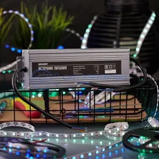 фото Источник питания 110-220 V AC/12 V DC 25 А 300 W с проводами влагозащищенный (IP67)