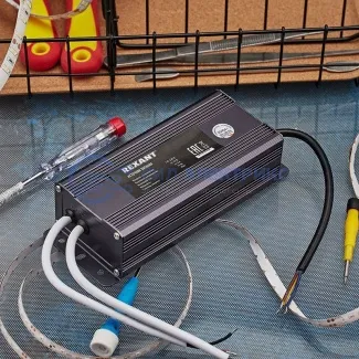 фото Источник питания тонкий 220 V AC/24 V DC 3 А 72 W с проводами, влагозащищенный (IP67)