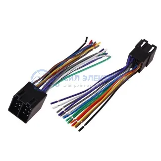 фото Разъем для автомагнитолы "Евро" ISO, штекер сдвоенный, (1шт.) REXANT