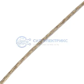 фото Трос стальной в ПВХ оплетке d=3,0 мм, прозрачный ( моток 20 м) REXANT