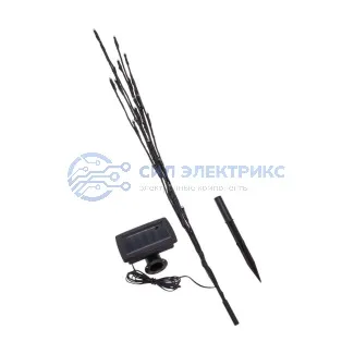 фото Светильник грунтовый Верба, 3000К, встроенный аккумулятор, солнечная панель REXANT