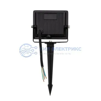 фото Прожектор светодиодный 20 Вт 200–260 В IP65 1600 Лм 6500 K, холодный свет REXANT + опора на грунте 605-100