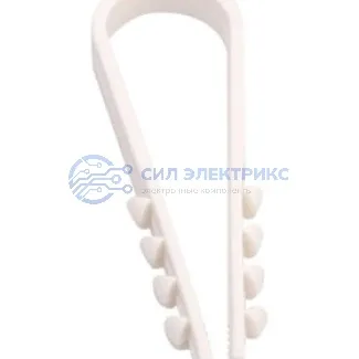 фото Дюбель-хомут нейлоновый 5-10 мм, белый (100 шт/уп) REXANT