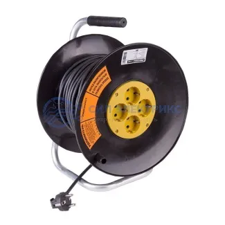 фото Удлинитель силовой на катушке 4 гнезда с/з 50 м 3х1,5 мм² OPTIMA PROCONNECT