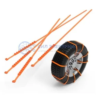 фото Хомут противоскольжения 900x9мм, оранжевый REXANT