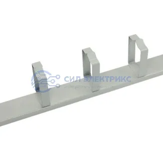 фото Органайзер кабельный горизонтальный, 19", 1U, 5 колец глубиной 45 мм, металл, RAL 7035