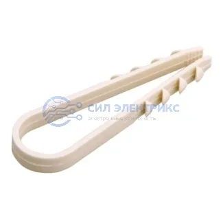 фото Дюбель-хомут нейлоновый 19-25 мм, белый (100 шт/уп) REXANT