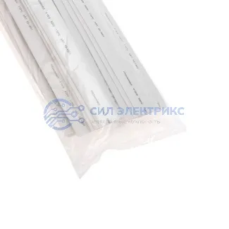 фото Трубка термоусаживаемая ТУТ 18,0/9,0мм, белая, упаковка 50 шт. по 1м, PROconnect