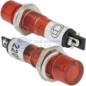 фото Лампочка неоновая в корпусе N-814-R 220V