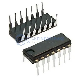 фото Микросхема КР599ЛК6, 5 В напряжение питания, 16 выводов, 10 МГц, рабочий диапазон температур от -40°C до +85°C