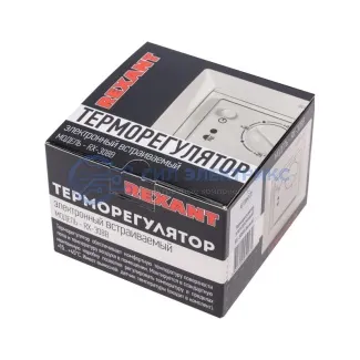 фото Терморегулятор механический RX-308B белый (совместим с Legrand серии Valena) REXANT