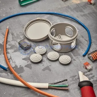 фото Коробка распаячная ОУ, Ø 65х40 мм, IP54 (УПр 65/40.1.3) REXANT