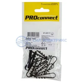 фото Дюбель-хомут 5-10 черный (10 шт/уп) PROconnect