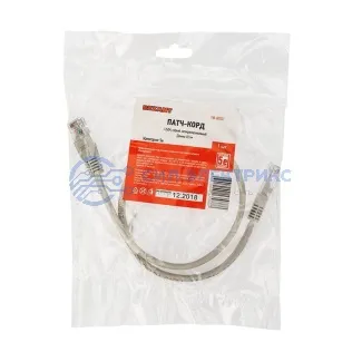 фото Шнур коммутационный, патч-корд U/UTP RJ45-RJ45, CAT 5e, ZH нг(А)-HF, серый, 0,5м REXANT
