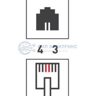 фото Розетка телефонная внешняя, 2 порта UTP, RJ-11 (6P2C), CAT 3 PROconnect