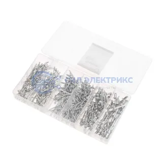 Набор вытяжных заклепок (320 шт/уп) KRANZ фото Набор вытяжных заклепок (320 шт/уп) KRANZ