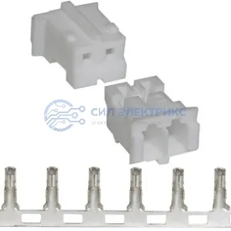 фото Разъем питания низковольтный HB-02 (MU-2F) pitch 2.0mm+terminal