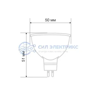 фото Лампа светодиодная Рефлектор 7,5Вт 650Лм GU5.3 4000K нейтральный свет REXANT