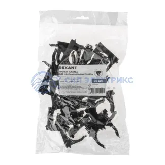 фото Крепеж-клипса для монтажного пистолета Ø40 мм, черная REXANT