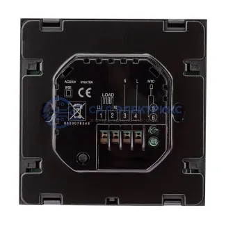 фото Терморегулятор R100B с автоматическим программированием и сенсорными кнопками черный REXANT