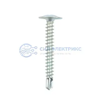 фото Саморез с прессшайбой ПШС сверло 4,2х32, пакет (500 шт/уп) KRANZ